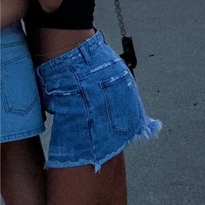 Women's Blue Denim Shorts